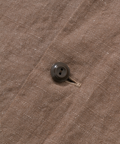 WORK NOT WORK URBAN RESEARCH（ワークノットワークアーバンリサーチ）の「WORK NOT WORK　コットンリネンオープンカラー半袖シャツ（シャツ/ブラウス・メンズ・ブラウン/ネイビー・LARGE/MEDIUM/SMALL）」の8枚目の写真