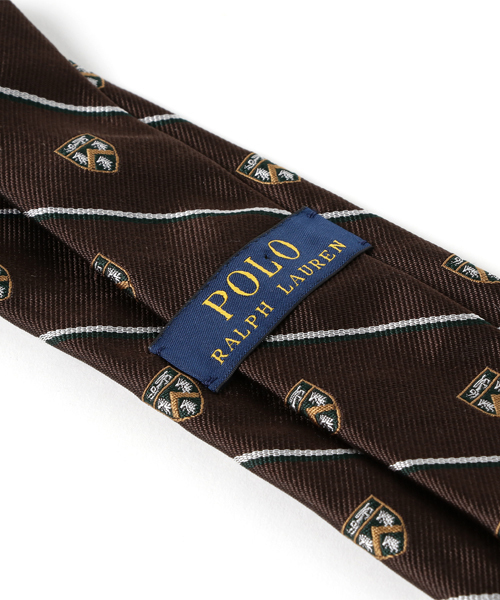 POLO RALPH LAUREN（ポロ ラルフ ローレン）の「シルク レップ ナロー クラブ タイ（ネクタイ・メンズ・ブラウン・ONE SIZE）」の6枚目の写真