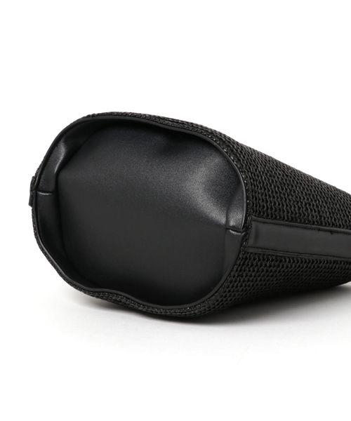 PLAIN CLOTHING（プレーンクロージング）の「サイドフェイクレザーバケツショルダー巾着かごバッグ/ハンドバッグ（ショルダーバッグ・レディース・ベージュ/イエロー系その他/ブラック×ブラック/ホワイト系その他・FREE）」の14枚目の写真