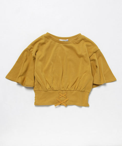GLOBAL WORK（グローバルワーク）の「【キッズ】ウェストレースアッププルオーバー6分袖/768366（Tシャツ/カットソー・キッズ・ブラック/ライトピンク/イエロー・LARGE/SMALL/MEDIUM/XX-LARGE/X-LARGE）」の9枚目の写真
