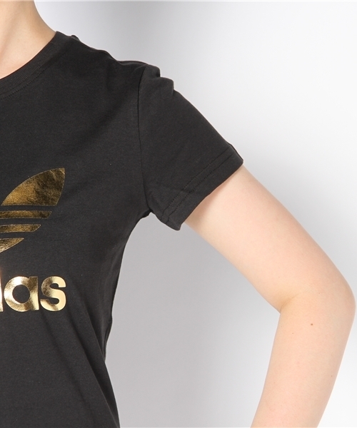 adidas Originals（アディダスオリジナルス）の「ADI TEE TREFOIL トレフォイル Tシャツ（Tシャツ/カットソー・レディース・ホワイト/ブラック/ピンク/ゴールド・SMALL/MEDIUM）」の8枚目の写真