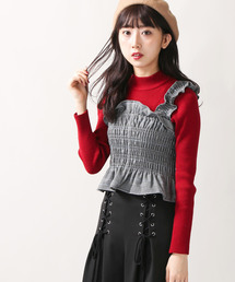 WEGO | WEGO/シャーリング2WAYビスチェ(ベスト)