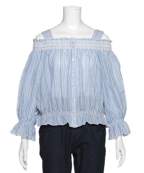 Lindsay(リンジィ)の「チェック柄オフショルブラウス(シャツ/ブラウス・キッズ・ブラック/レッド/ブルー・160/150)」の3枚目の写真