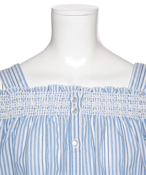 Lindsay(リンジィ)の「チェック柄オフショルブラウス(シャツ/ブラウス・キッズ・ブラック/レッド/ブルー・160/150)」の6枚目の写真