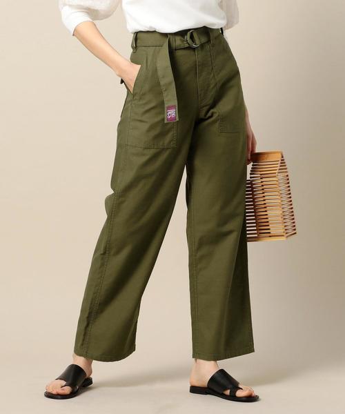 GUNG HO（ガンホー）の「【別注】＜GUNG HO＞ベイカーパンツ ◆（その他パンツ・レディース・オフホワイト/オリーブ・SMALL/MEDIUM）」の2枚目の写真