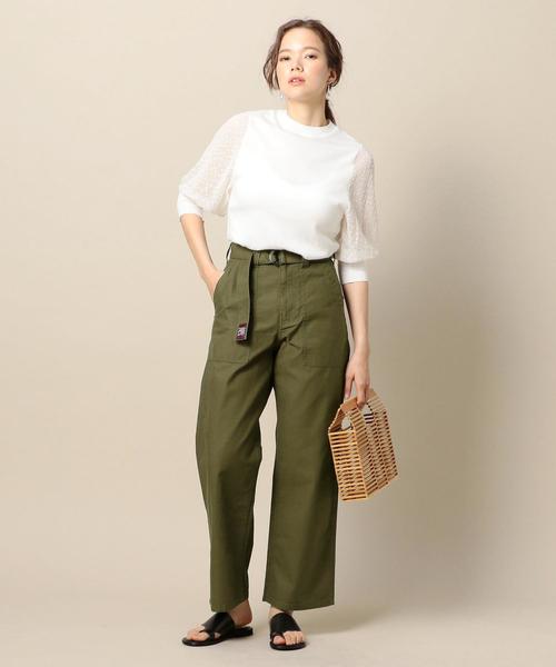 GUNG HO（ガンホー）の「【別注】＜GUNG HO＞ベイカーパンツ ◆（その他パンツ・レディース・オフホワイト/オリーブ・SMALL/MEDIUM）」の6枚目の写真
