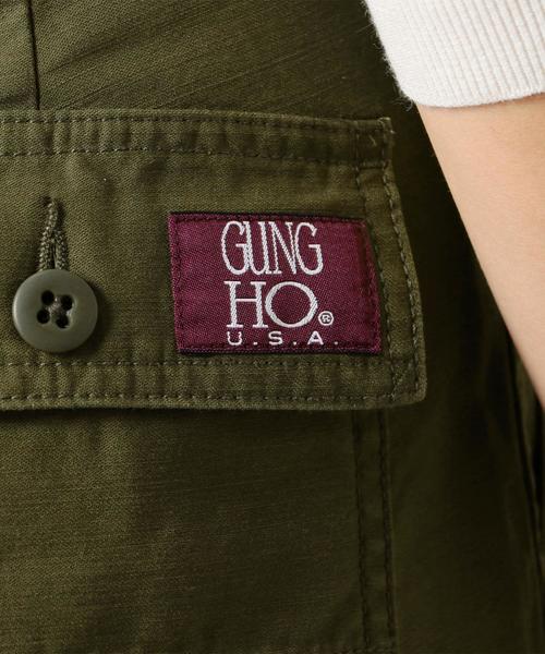 GUNG HO（ガンホー）の「【別注】＜GUNG HO＞ベイカーパンツ ◆（その他パンツ・レディース・オフホワイト/オリーブ・SMALL/MEDIUM）」の14枚目の写真