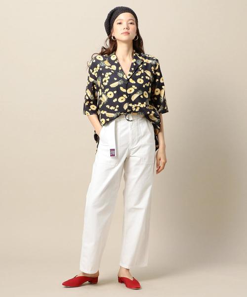 GUNG HO（ガンホー）の「【別注】＜GUNG HO＞ベイカーパンツ ◆（その他パンツ・レディース・オフホワイト/オリーブ・SMALL/MEDIUM）」の8枚目の写真