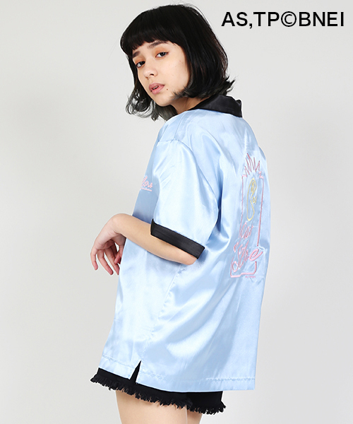 PUNYUS(プニュズ)の「バックストアボーリングシャツ(シャツ/ブラウス・レディース・サックスブルー/ブラック/ピンク・1/2/3/4)」の8枚目の写真
