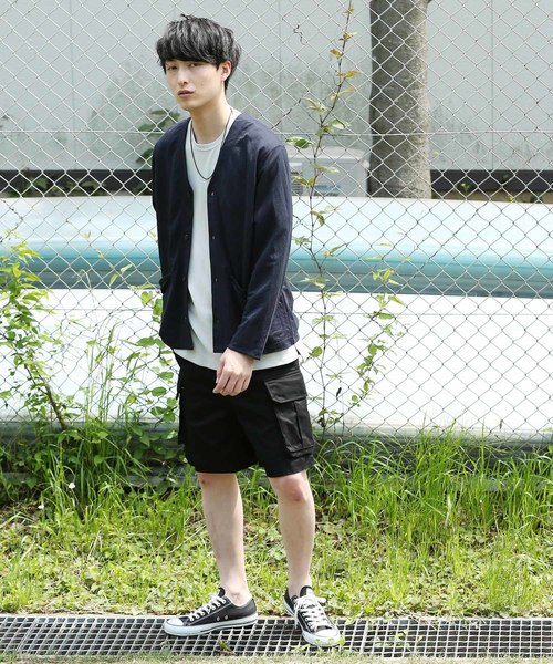 JUNRED（ジュンレッド）の「カルゼカーゴショートパンツ（カーゴパンツ・メンズ・ブラック/ラベンダー/ブルー系その他4・S/M/L）」の11枚目の写真