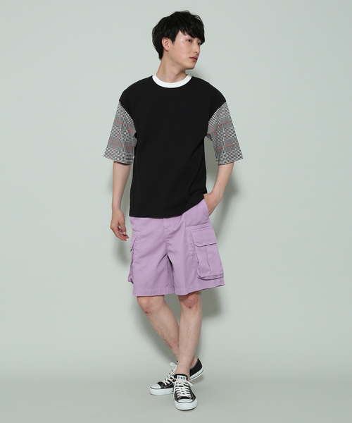 JUNRED（ジュンレッド）の「カルゼカーゴショートパンツ（カーゴパンツ・メンズ・ブラック/ラベンダー/ブルー系その他4・S/M/L）」の10枚目の写真