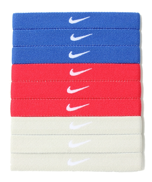NIKE（ナイキ）の「ナイキ ヘア ヘッドバンド 9本セット ランニング NIKE Sports Hairband 9pcs（ヘアバンド・レディース・ブラック/パープル/ブルー・ONE SIZE）」の3枚目の写真