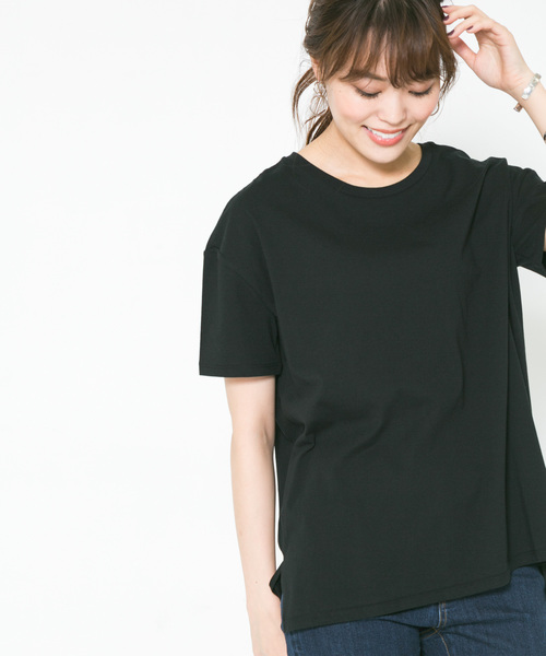 F by ROSSO(エフバイロッソ)の「F by ROSSO クルーネックビックTシャツ(Tシャツ/カットソー・レディース・ホワイト/ブラック/グリーン/ボルドー・FREE)」の12枚目の写真