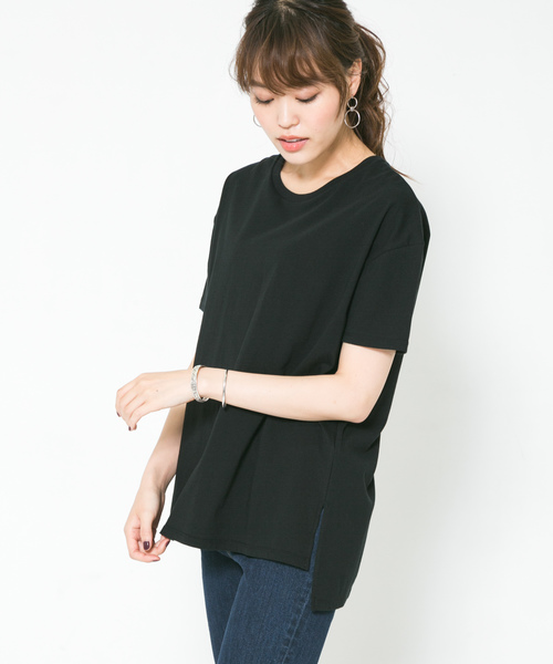 F by ROSSO(エフバイロッソ)の「F by ROSSO クルーネックビックTシャツ(Tシャツ/カットソー・レディース・ホワイト/ブラック/グリーン/ボルドー・FREE)」の13枚目の写真