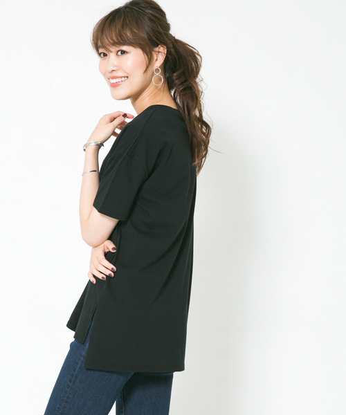 F by ROSSO(エフバイロッソ)の「F by ROSSO クルーネックビックTシャツ(Tシャツ/カットソー・レディース・ホワイト/ブラック/グリーン/ボルドー・FREE)」の15枚目の写真