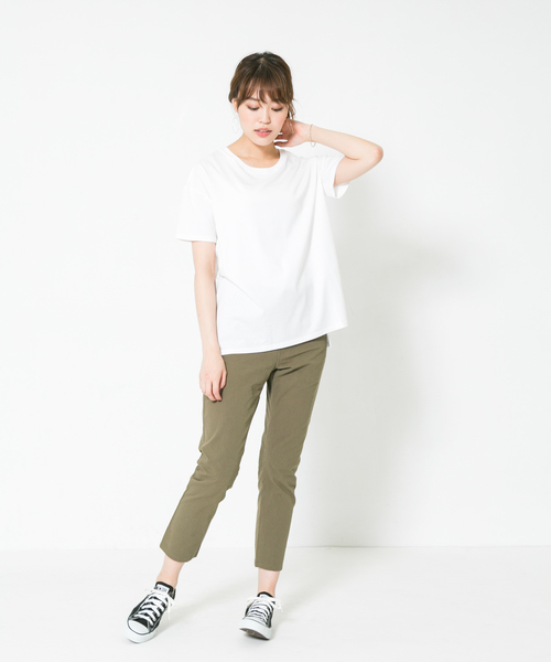 F by ROSSO(エフバイロッソ)の「F by ROSSO クルーネックビックTシャツ(Tシャツ/カットソー・レディース・ホワイト/ブラック/グリーン/ボルドー・FREE)」の18枚目の写真