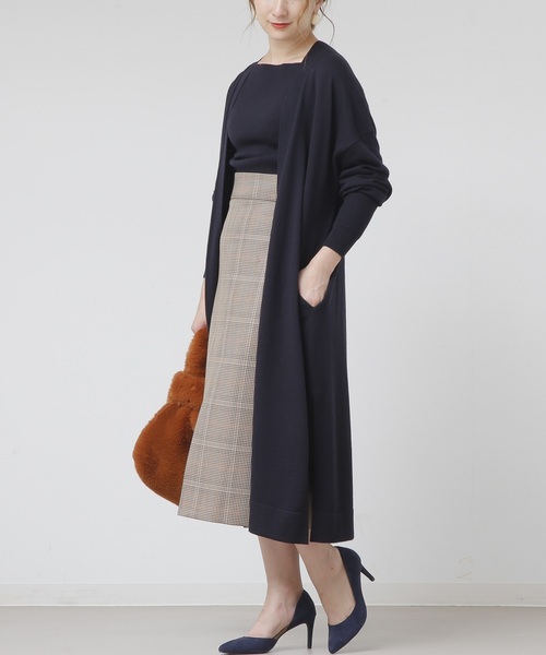 Liesse（リエス）の「バレンシアチェックハイウエストタイトスカート（スカート・レディース・ベージュ系その他/チェック・S/M/L）」の8枚目の写真