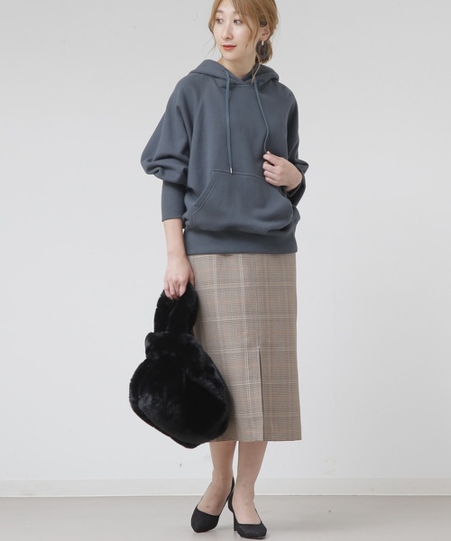 Liesse（リエス）の「バレンシアチェックハイウエストタイトスカート（スカート・レディース・ベージュ系その他/チェック・S/M/L）」の17枚目の写真