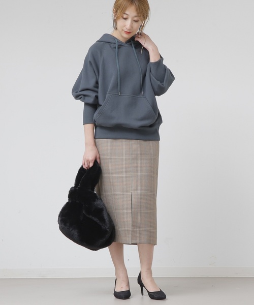 Liesse（リエス）の「バレンシアチェックハイウエストタイトスカート（スカート・レディース・ベージュ系その他/チェック・S/M/L）」の18枚目の写真