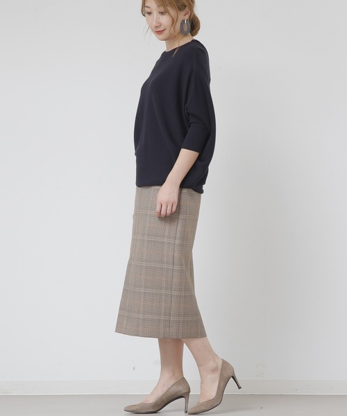 Liesse（リエス）の「バレンシアチェックハイウエストタイトスカート（スカート・レディース・ベージュ系その他/チェック・S/M/L）」の21枚目の写真