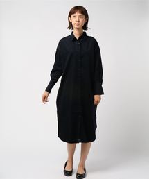 YECCA VECCA | ・コーデュロイシャツワンピース(ワンピース)