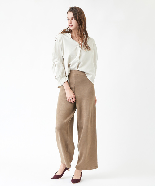titivate(ティティベイト)の「ニットワイドパンツ(その他パンツ・レディース・ホワイト/ブラック/モカ/杢グレー・S/M/L)」の15枚目の写真