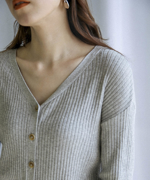 select MOCA(セレクトモカ)の「2WAYボタンニットワンピース(ワンピース・レディース・ブラック/グレー/グリーン・FREE)」の7枚目の写真