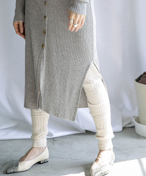 select MOCA(セレクトモカ)の「2WAYボタンニットワンピース(ワンピース・レディース・ブラック/グレー/グリーン・FREE)」の8枚目の写真