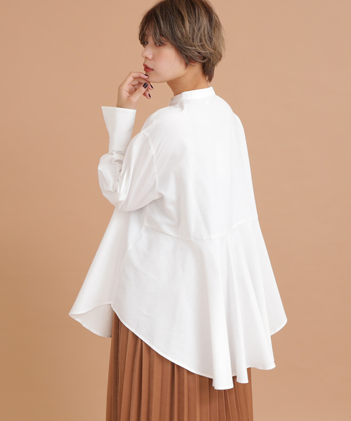 FREE'S MART（フリーズマート）の「◆スタンドカラーチュニックシャツ●（シャツ/ブラウス・レディース・ホワイト/ブラウン系その他/ブルー系その他/ベージュ/カーキ/ホワイト系その他/ブルー・FREE）」の19枚目の写真