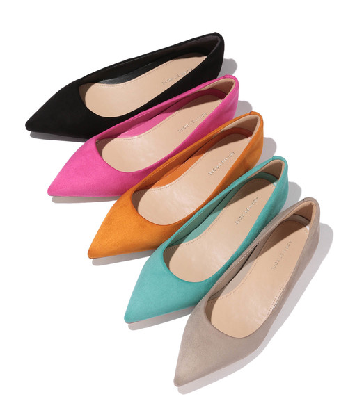 ADAM ET ROPE'（アダムエロペ）の「【雑誌掲載】カップインボロネーゼフラット（パンプス・レディース・ライトグレー/ブラック/ピンク/オレンジ/ミント・22.5cm/23.5cm/24.5cm/23.0cm/24.0cm/25.0cm）」の11枚目の写真