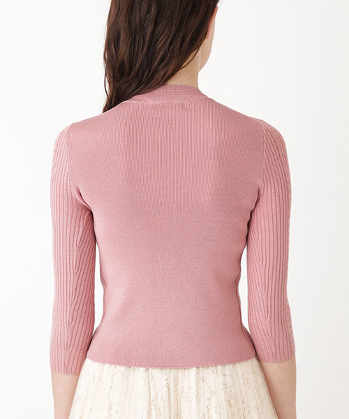 JILL STUART(ジルスチュアート)の「◆ケイティーリブニット(ニット/セーター・レディース・ホワイト/ブラック/ピンク/ブルー・FREE)」の5枚目の写真
