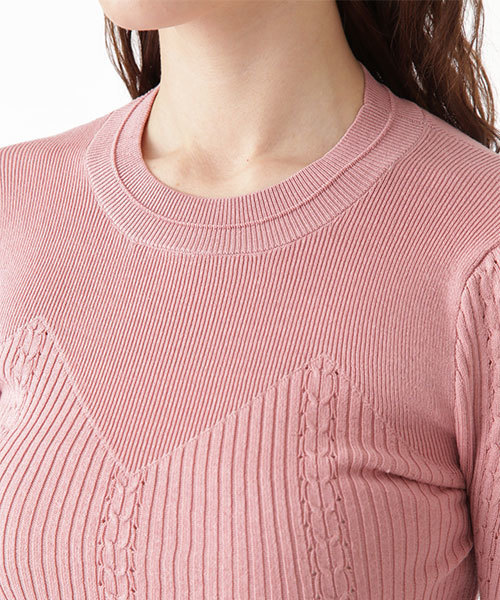JILL STUART(ジルスチュアート)の「◆ケイティーリブニット(ニット/セーター・レディース・ホワイト/ブラック/ピンク/ブルー・FREE)」の11枚目の写真