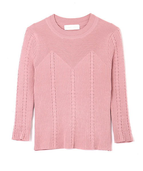 JILL STUART(ジルスチュアート)の「◆ケイティーリブニット(ニット/セーター・レディース・ホワイト/ブラック/ピンク/ブルー・FREE)」の15枚目の写真