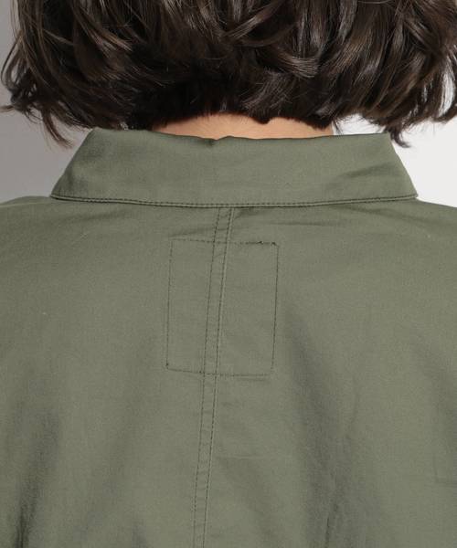 niko and...（ニコアンド）の「ビッグポケットワークジャケット（ミリタリージャケット・レディース・ブラック/カーキ/ベージュ・MEDIUM/LARGE）」の5枚目の写真