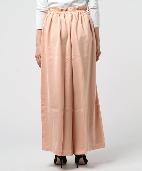 STYLEBLOCK(スタイルブロック)の「マットサテンワイドパンツ(その他パンツ・レディース・ピンク/ブラック/カーキ・FREE)」の5枚目の写真