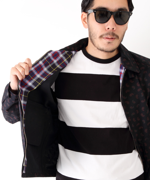 BEAMS PLUS（ビームスプラス）の「○BEAMS PLUS / ストームジャケット ペイズリー（ブルゾン・メンズ・ネイビー・LARGE/SMALL/MEDIUM/X-LARGE）」の4枚目の写真