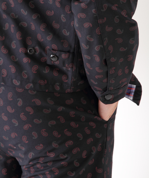 BEAMS PLUS（ビームスプラス）の「○BEAMS PLUS / ストームジャケット ペイズリー（ブルゾン・メンズ・ネイビー・LARGE/SMALL/MEDIUM/X-LARGE）」の5枚目の写真