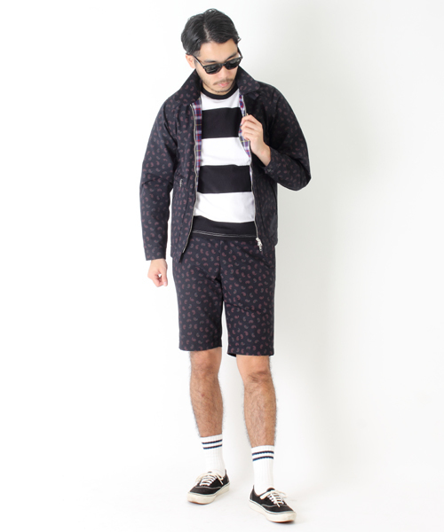 BEAMS PLUS（ビームスプラス）の「○BEAMS PLUS / ストームジャケット ペイズリー（ブルゾン・メンズ・ネイビー・LARGE/SMALL/MEDIUM/X-LARGE）」の2枚目の写真