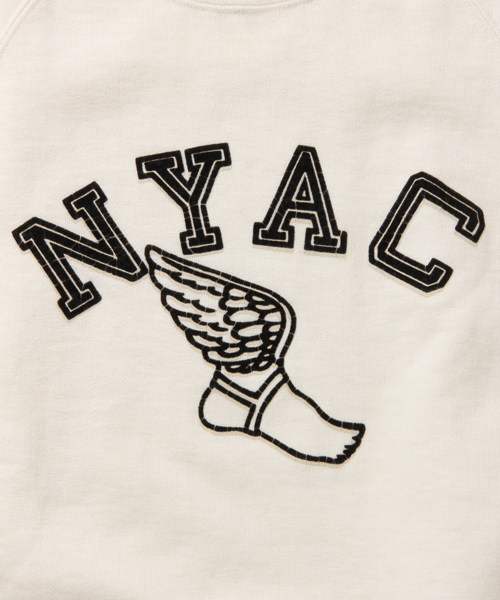 BEAMS（ビームス）の「○CHESWICK×BEAMS / 別注 ラグラン S/S SWEAT（スウェット・メンズ・オフホワイト/ネイビー/イエロー・SMALL/LARGE/MEDIUM）」の5枚目の写真