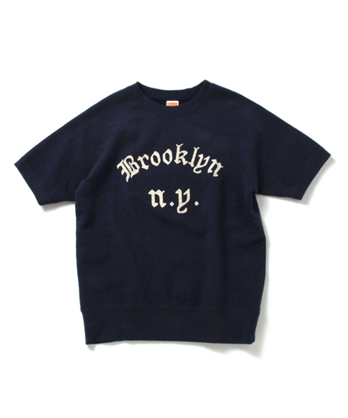 BEAMS（ビームス）の「○CHESWICK×BEAMS / 別注 ラグラン S/S SWEAT（スウェット・メンズ・オフホワイト/ネイビー/イエロー・SMALL/LARGE/MEDIUM）」の9枚目の写真