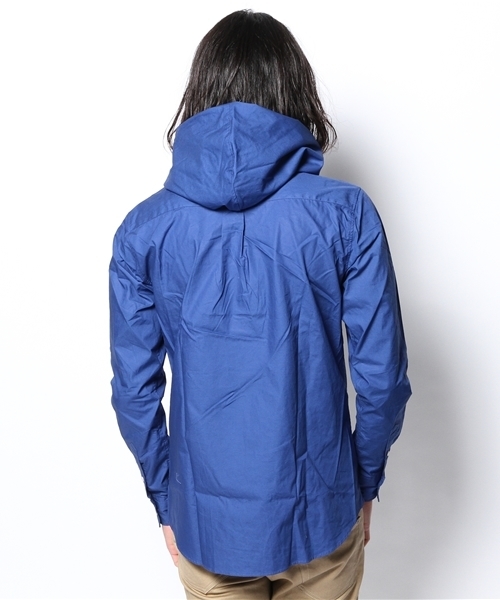 WEGO(ウィゴー)の「WEGO/フーデッドシャツ(シャツ/ブラウス・メンズ・ワイン/ホワイト/ブルー/ブルー系その他・LARGE/MEDIUM)」の6枚目の写真