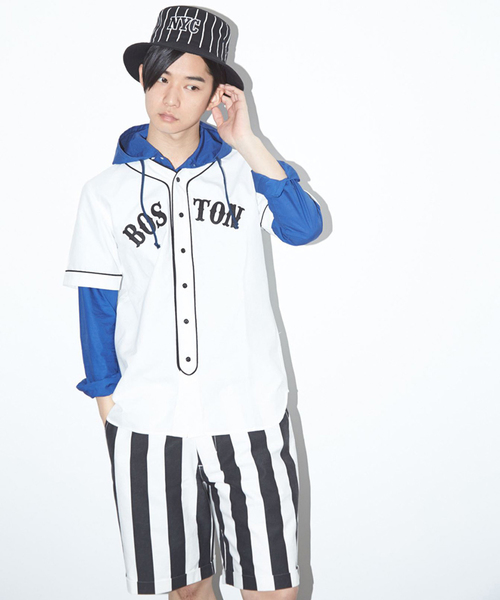 WEGO(ウィゴー)の「WEGO/フーデッドシャツ(シャツ/ブラウス・メンズ・ワイン/ホワイト/ブルー/ブルー系その他・LARGE/MEDIUM)」の18枚目の写真