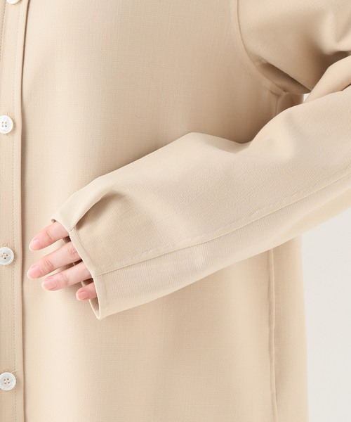 CITYSHOP（シティーショップ）の「【ARCH THE】 shirt ジャケット（ブルゾン・レディース・ベージュ・MEDIUM）」の4枚目の写真