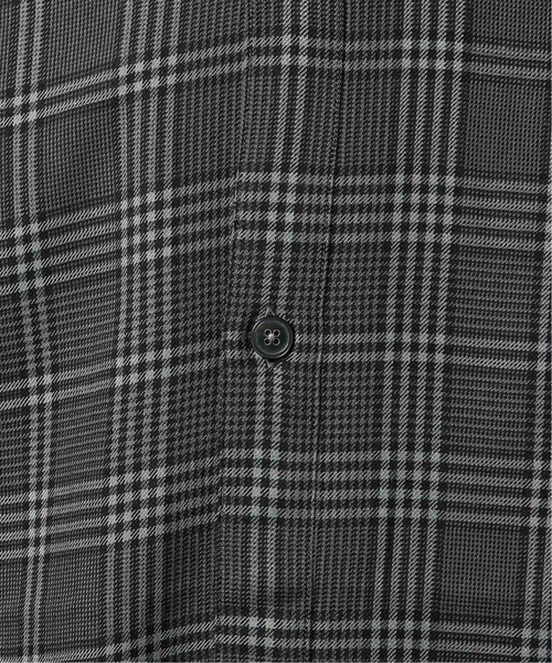 EDIFICE（エディフィス）の「レーヨンテンセル チェック バンドカラー ショートスリーブ シャツ（シャツ/ブラウス・メンズ・チャコールグレー/ブラウン・SMALL/MEDIUM/LARGE）」の14枚目の写真