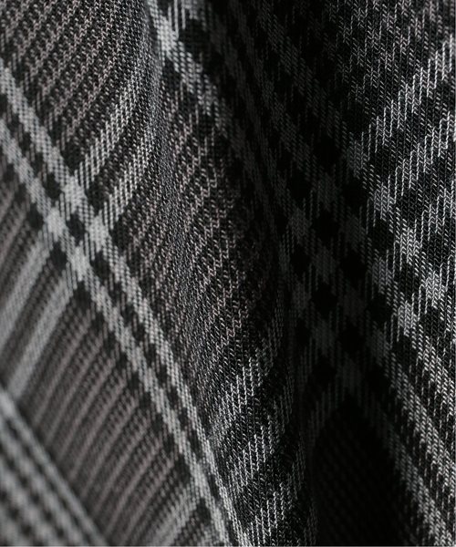 EDIFICE（エディフィス）の「レーヨンテンセル チェック バンドカラー ショートスリーブ シャツ（シャツ/ブラウス・メンズ・チャコールグレー/ブラウン・SMALL/MEDIUM/LARGE）」の12枚目の写真