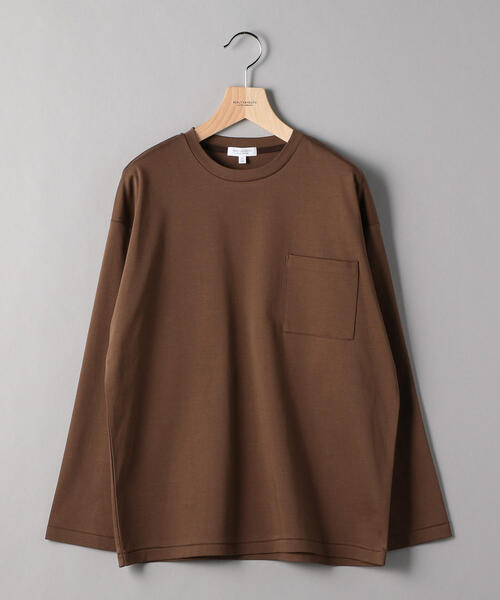 BEAUTY&YOUTH UNITED ARROWS（ビューティーアンドユースユナイテッドアローズ）の「BY ダブルガス ワイドフォルム カットソー（Tシャツ/カットソー・メンズ・ホワイト/ダークグレー/モカ/その他1・XX-LARGE/X-LARGE/LARGE/MEDIUM/SMALL）」の6枚目の写真