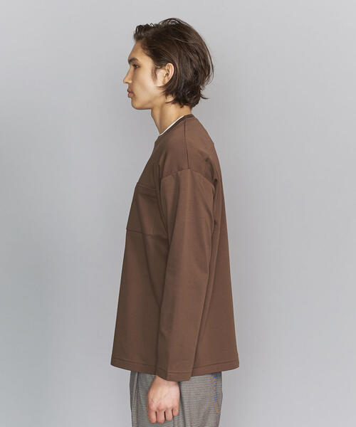 BEAUTY&YOUTH UNITED ARROWS（ビューティーアンドユースユナイテッドアローズ）の「BY ダブルガス ワイドフォルム カットソー（Tシャツ/カットソー・メンズ・ホワイト/ダークグレー/モカ/その他1・XX-LARGE/X-LARGE/LARGE/MEDIUM/SMALL）」の10枚目の写真