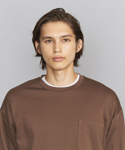 BEAUTY&YOUTH UNITED ARROWS（ビューティーアンドユースユナイテッドアローズ）の「BY ダブルガス ワイドフォルム カットソー（Tシャツ/カットソー・メンズ・ホワイト/ダークグレー/モカ/その他1・XX-LARGE/X-LARGE/LARGE/MEDIUM/SMALL）」の12枚目の写真