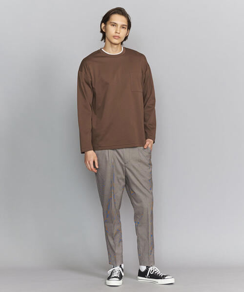 BEAUTY&YOUTH UNITED ARROWS（ビューティーアンドユースユナイテッドアローズ）の「BY ダブルガス ワイドフォルム カットソー（Tシャツ/カットソー・メンズ・ホワイト/ダークグレー/モカ/その他1・XX-LARGE/X-LARGE/LARGE/MEDIUM/SMALL）」の20枚目の写真