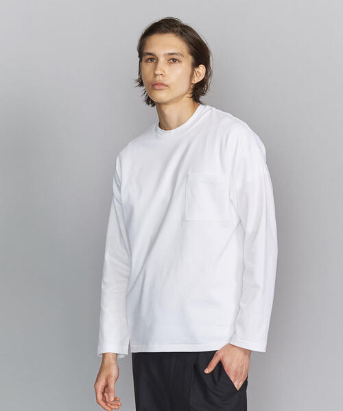 BEAUTY&YOUTH UNITED ARROWS（ビューティーアンドユースユナイテッドアローズ）の「BY ダブルガス ワイドフォルム カットソー（Tシャツ/カットソー・メンズ・ホワイト/ダークグレー/モカ/その他1・XX-LARGE/X-LARGE/LARGE/MEDIUM/SMALL）」の21枚目の写真